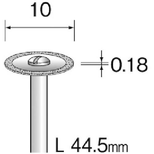 ミニモ 電着ダイヤモンドカッティングディスク Φ22 MC1225 メーカー在庫あり ミニター(株) ミニモ 電着ダイヤモンド