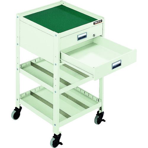 ■TRUSCO アングル式ツールワゴン BUWF型ワゴン 500X530XH900 3段 2段引出付〔品番:BUWF2〕【5017670:0】[直送DS][店頭受取不可]_1