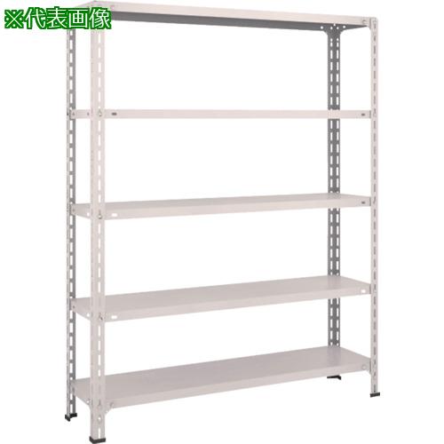■TRUSCO スチールラック 軽量ボルト式棚 1200X300XH1500 5段 ネオグレー〔品番:54V15〕【5024544:0】[直送DS][店頭受取不可]