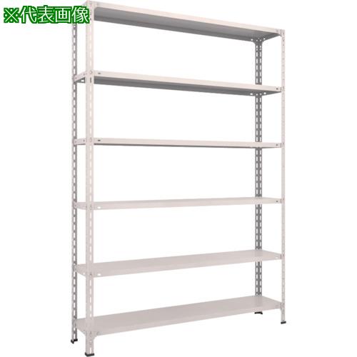 ■TRUSCO スチールラック 軽量ボルト式棚 1500X300XH2100 6段 ネオグレー〔品番:75V16〕【5025141:0】[直送DS][店頭受取不可] 21,483円