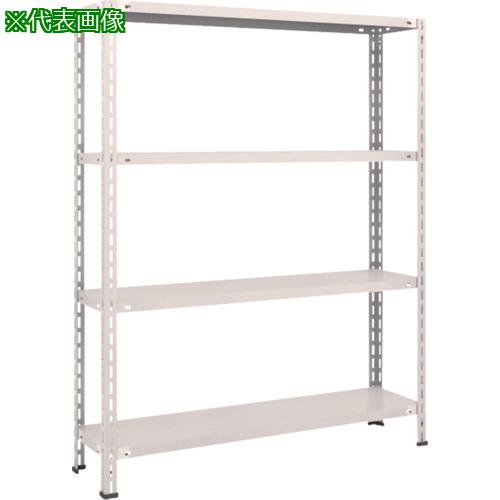 ■TRUSCO スチールラック 軽量棚 中棚ボルトレス型1200X300X1500 4段 ネオグレー〔品番:L54V14〕【5025389:0】[直送DS][店頭受取不可]
