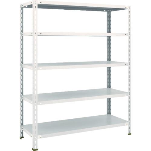 ■TRUSCO スチールラック 軽量棚 中棚ボルトレス型1200X450X1500 5段 ネオグレー〔品番:L54X15〕【5025419:0】[直送DS][店頭受取不可]