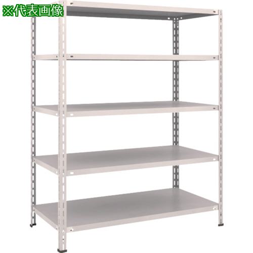 ■TRUSCO スチールラック 軽量棚 中棚ボルトレス型1200X600X1500 5段 ネオグレー〔品番:L54W15〕【5025435:0】[直送DS][店頭受取不可]