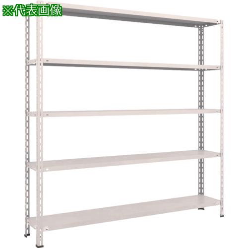 ■TRUSCO スチールラック 軽量棚 中棚ボルトレス型1800X300X1800 5段 ネオグレー〔品番:L66V15〕【5025788:0】[直送DS][店頭受取不可] 20,097円