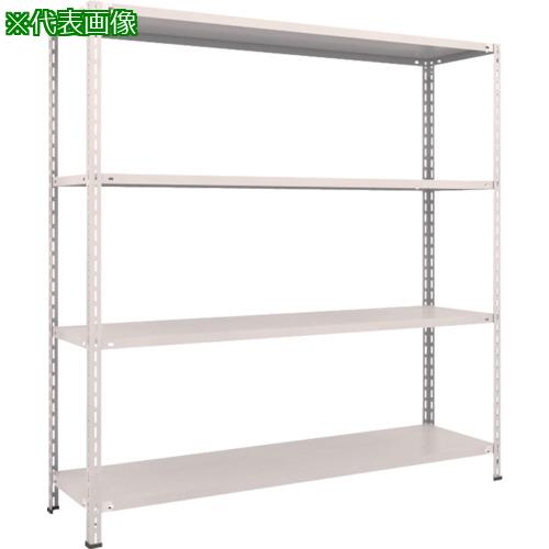 ■TRUSCO スチールラック 軽量棚 中棚ボルトレス型1800X450X1800 4段 ネオグレー〔品番:L66X14〕【5025796:0】[直送DS][店頭受取不可] 22,110円