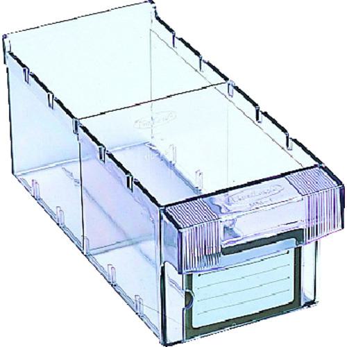 ■TRUSCO スチールラック 軽量棚 875X300X1200 樹脂引出透明 小X42 ネオグレー〔品番:43V808C7〕【5033632:0】[直送DS][店頭受取不可]