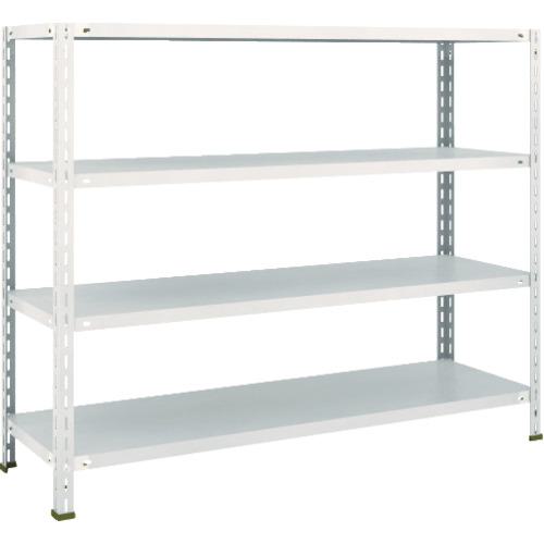 ■TRUSCO スチールラック 軽量棚 中棚ボルトレス型1500X450X1200 4段 ネオグレー〔品番:L45X14〕【5035414:0】[直送DS][店頭受取不可]