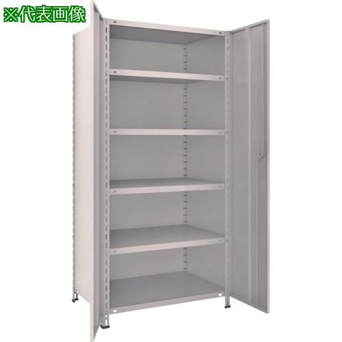 ■TRUSCO スチールラック 軽量棚両開扉付 875X600XH1800 天地6段 ネオグレー〔品番:63WT26〕【5043026:0】[直送DS][店頭受取不可]