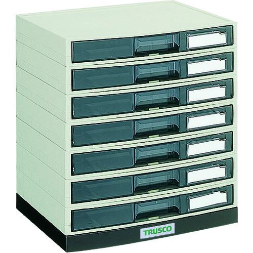 ■TRUSCO αレターケース A4・積み重ねタイプ 横浅型7段〔品番:LA4S7S〕【5046688:0】[直送DS][店頭受取不可]
