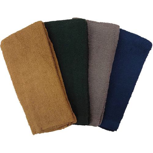 □喜多 ロングタオル4枚組 ダークカラー No4820 ダークカラーアソート