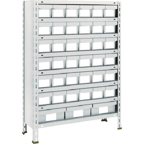 ■TRUSCO スチールラック 軽量棚875X300X1200樹脂引出NG小X36大X3 ネオグレー〔品番:43V808E6F1〕【5105081:0】[直送DS][店頭受取不可]
