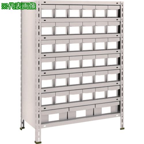 ■TRUSCO スチールラック 軽量棚875X450X1200 樹脂引出 小X36大X3 ネオグレー〔品番:43X808E6F1〕【5105129:0】[直送DS][店頭受取不可]