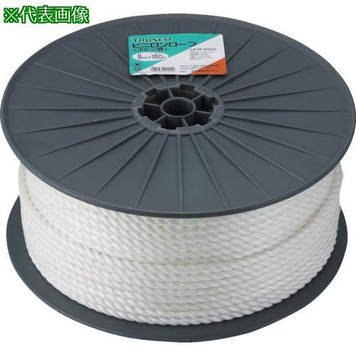 ■TRUSCO ビニロンロープ 3つ打 線径12mmX長さ100m〔品番:R12100〕【5112541:0】[店頭受取不可]