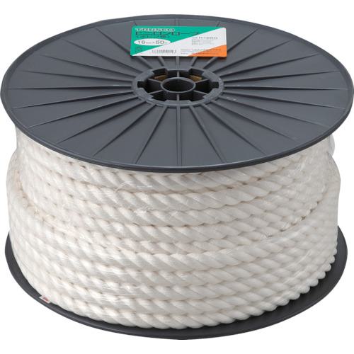 ■TRUSCO ビニロンロープ 3つ打 線径16mmX長さ50m〔品番:R1650〕【5112559:0】[店頭受取不可]