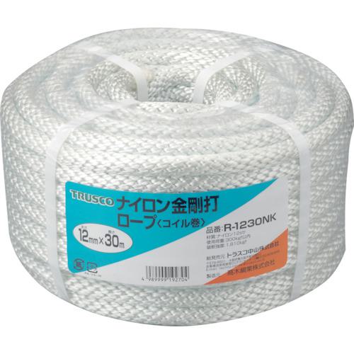■TRUSCO ナイロンロープ 金剛打 線径12mmX長さ30m〔品番:R1230NK〕【5112826:0】[店頭受取不可]