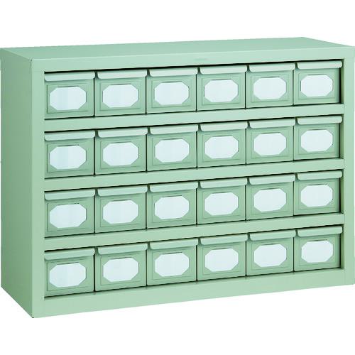 □TRUSCO K型引出しユニット 854X609 V-1X24個 ネオグレー〔品番