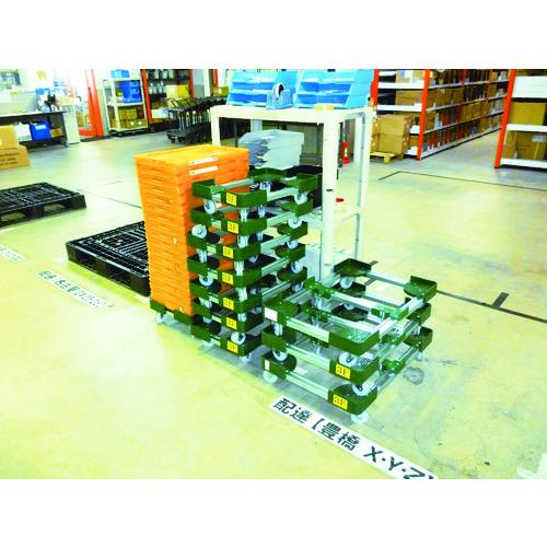■TRUSCO 伸縮式コンテナ台車 内寸300-400X300-400 スチール製〔品番:FCD3030〕【5125171:0】[直送DS][店頭受取不可]_2