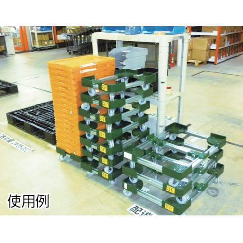 ■TRUSCO 伸縮式コンテナ台車 内寸400-500X400-500 スチール製〔品番:FCD4040〕【5125219:0】[直送DS][店頭受取不可]_2