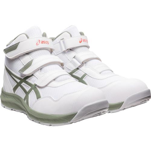 ■ASICS ウィンジョブCP216 ホワイトXライケングリーン 26.0cm〔品番:1273A076.10026.0〕【5209667:0】[店頭受取不可]