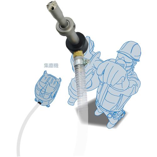 ■サンコー テクノ ストッパー付パワーキュージンドリル SDS-plus軸 刃径16.5mm〔品番:PQ4S16.5X75STX210〕【5237828:0】[店頭受取不可]