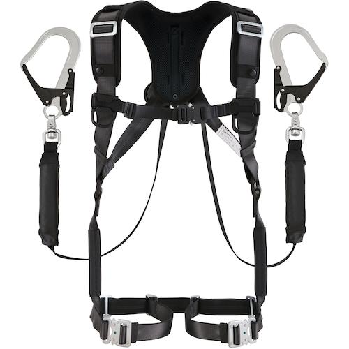 ■タジマ ハオルハーネスHS 黒 KR150FA シングルL5 ダブルセット〔品番:A1HSKRWL5BK〕【5242262:0】[店頭受取不可]