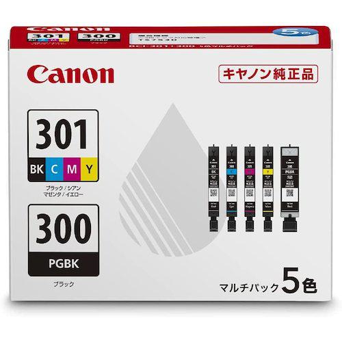 ■キヤノン インクタンク BCI-301+BCI-300/5MP〔品番:BCI3013005MP〕【5256004:0】[店頭受取不可]