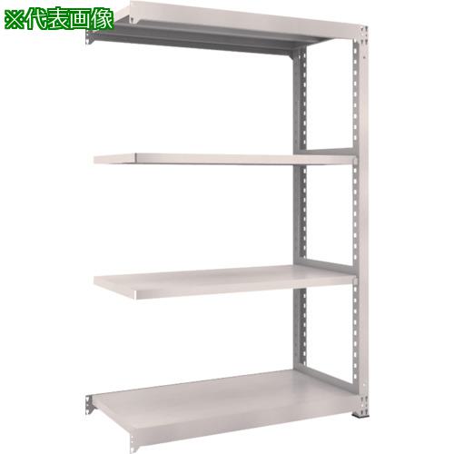 ■TRUSCO スチールラック M3型中量棚 1200X571XH2100 4段 連結 ネオグレー〔品番:M37464B〕【5286543:0】[店頭受取不可]