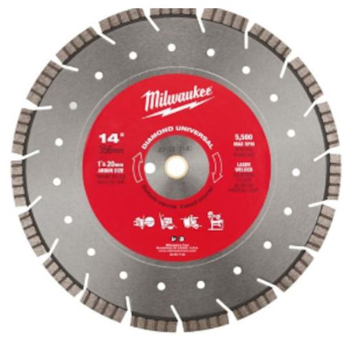 ■milwaukee 14インチ(356mm)ダイヤモンドブレード(セグメントウェーブ型)〔品番:49937140〕【5349114:0】[店頭受取不可]