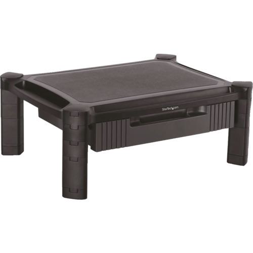 ■StarTech パソコンモニター台/32インチモニター/引出し付き/耐荷重10kg/机上 卓上 デスクトップ ディスプレイ スタンド〔品番:MONSTADJD〕【5388157:0】[店頭受取不可]