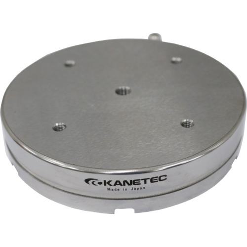 ■KANETEC 薄型永磁ホルダ台 丸形 底面吸着力600N〔品番:MBLC126A〕【5531461:0】[店頭受取不可]