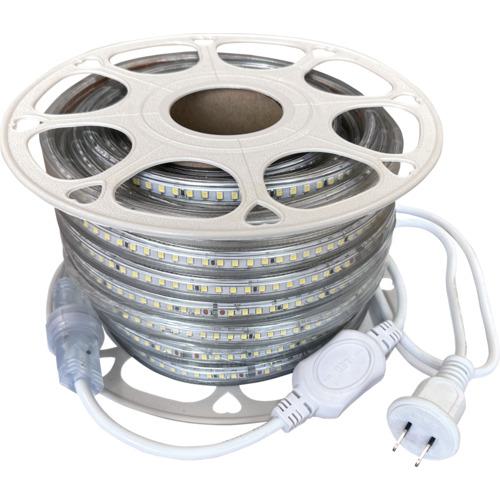■富士倉 両面発光LEDロープライト 10M 白色〔品番:FRLW10MW〕【5545601:0】[店頭受取不可]