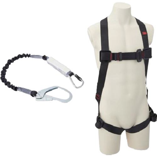 ■3M 【限定セット品】 プロテクタ フルハーネス M/Lサイズ・伸縮式シングルランヤードセット〔品番:1161649KIT3〕【5559800:0】[店頭受取不可]