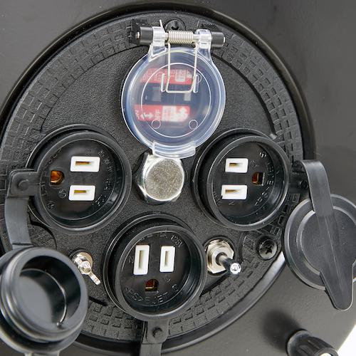 ■TRUSCO 光るドラムリール 防雨防塵型100V 温度センサー付 アース付 過負荷漏電保護兼用ブレーカー付 30m〔品番:TRHDL30M〕【5631860:0】[店頭受取不可]_5
