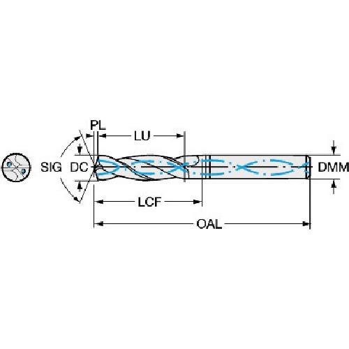 ■SANDVIK コロドリル860‐NM 超硬ソリッドドリル(721) H10F〔品番:860.10700021A1NM〕【5642434:0】[店頭受取不可]