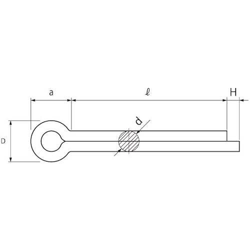 ■SUNCO SUS316L 割ピン 4 X 35 (500本入)〔品番:D01200000040035000〕【5646958:0】[店頭受取不可]_2