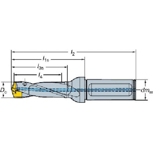 ■SANDVIK コロドリル870 ヘッド交換式ドリル(446)〔品番:870180018L203〕【5656044:0】[店頭受取不可]_1