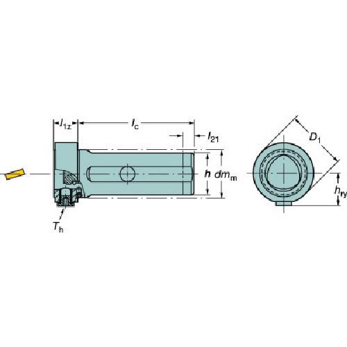 ■SANDVIK コロマントキャプト 手動クランプホルダ(550)〔品番:C4NC30001002040〕【5670675:0】[店頭受取不可]_1