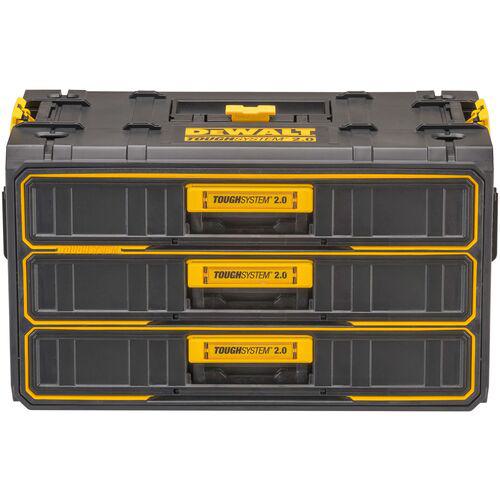■DEWALT タフシステム2.0 3段引き出しチェスト〔品番:DWST083301〕【5710682:0】[店頭受取不可]