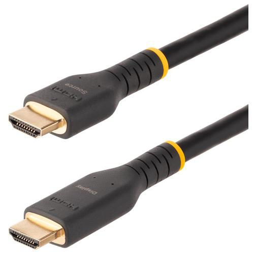 ■StarTech HDMI 2.0 ケーブル/10m/4K60Hz/アラミド繊維補強/イコライザー内蔵/オス-オス/HDR10〔品番:RH2A10MHDMICABLE〕【5725005:0】[店頭受取不可]
