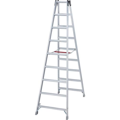 ■ハセガワ アルミ長尺専用脚立 9段(10443)〔品番:XAM27B〕【5741623:0】[店頭受取不可]