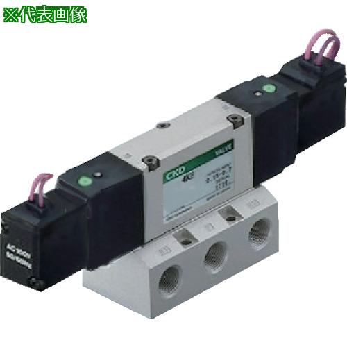 ■CKD 電磁弁 パイロット式5ポート弁セレックスバルブ 4Kシリーズ 12C Rc1/2 AC100V〔品番:4KB42015AC100V〕【5807816:0】[店頭受取不可]