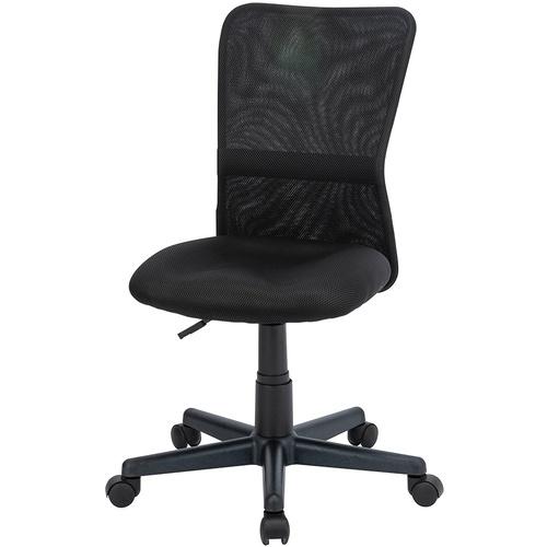 □ナカバヤシ メッシュチェア フィットメッシュチェア ブラック〔品番 
