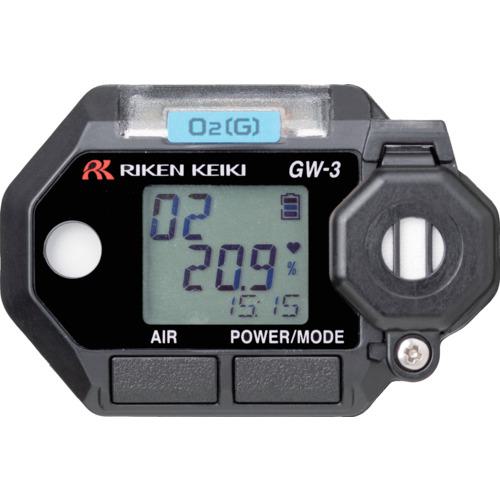 ■理研 腕時計型(装着型)酸素濃度計 GW-3(O2)〔品番:GW300〕【5978697:0】[店頭受取不可]