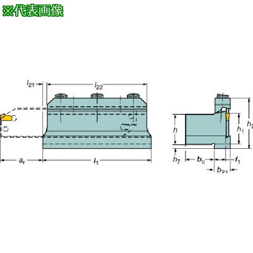 ■SANDVIK T-Max Q-カット ツールブロック(420)〔品番:151.2404045〕【6000681:0】[店頭受取不可]