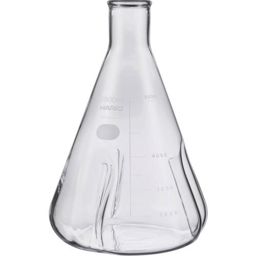 ■HARIO バッフル付き三角フラスコ5000ml〔品番:BSF5LSCI〕【6012873:0】[店頭受取不可]