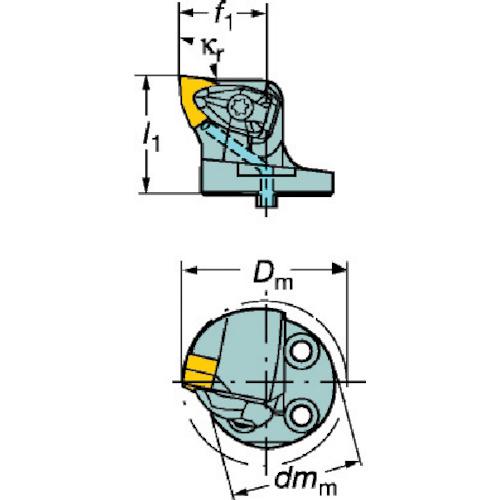 ■SANDVIK コロターンSL コロターンRC用カッティングヘッド(410)〔品番:570DWLNL4008L〕【6013023:0】[店頭受取不可]_1