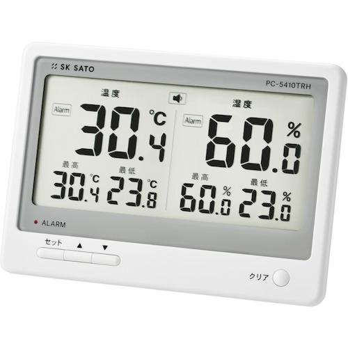 ■佐藤 デジタル温湿度計 マイコン-5410TRH (1074-10)〔品番:107410〕【6037736:0】[店先受け取り証書不可]