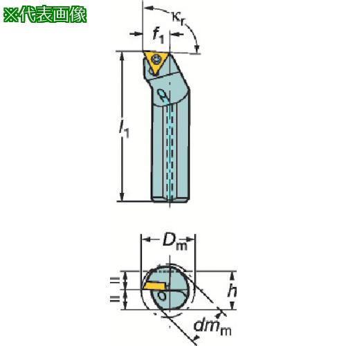 ■SANDVIK コロターン107 ポジチップ用超硬ボーリングバイト(210)〔品番:E25TSTFCL16R〕【6049834:0】[店頭受取不可]