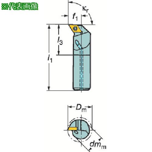 ■SANDVIK コロターン111 ポジチップ用ボーリングバイト(430)〔品番:F10MSDUPR07ER〕【6060820:0】[店頭受取不可]