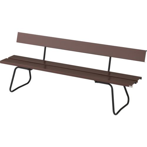 ■コンドル 屋内外用 樹脂ベンチ 背付ECO ブラウン 1800幅〔品番:YB95ZPCBR〕【6085627:0】[店頭受取不可]